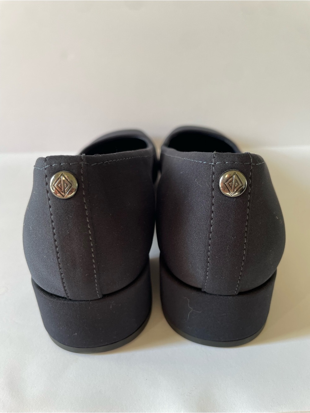 Donald J. Pliner Women’s Navy Blue Square-Toe Ballet Flats Block Heel Shoes 9.5 - Picture 7 of 8